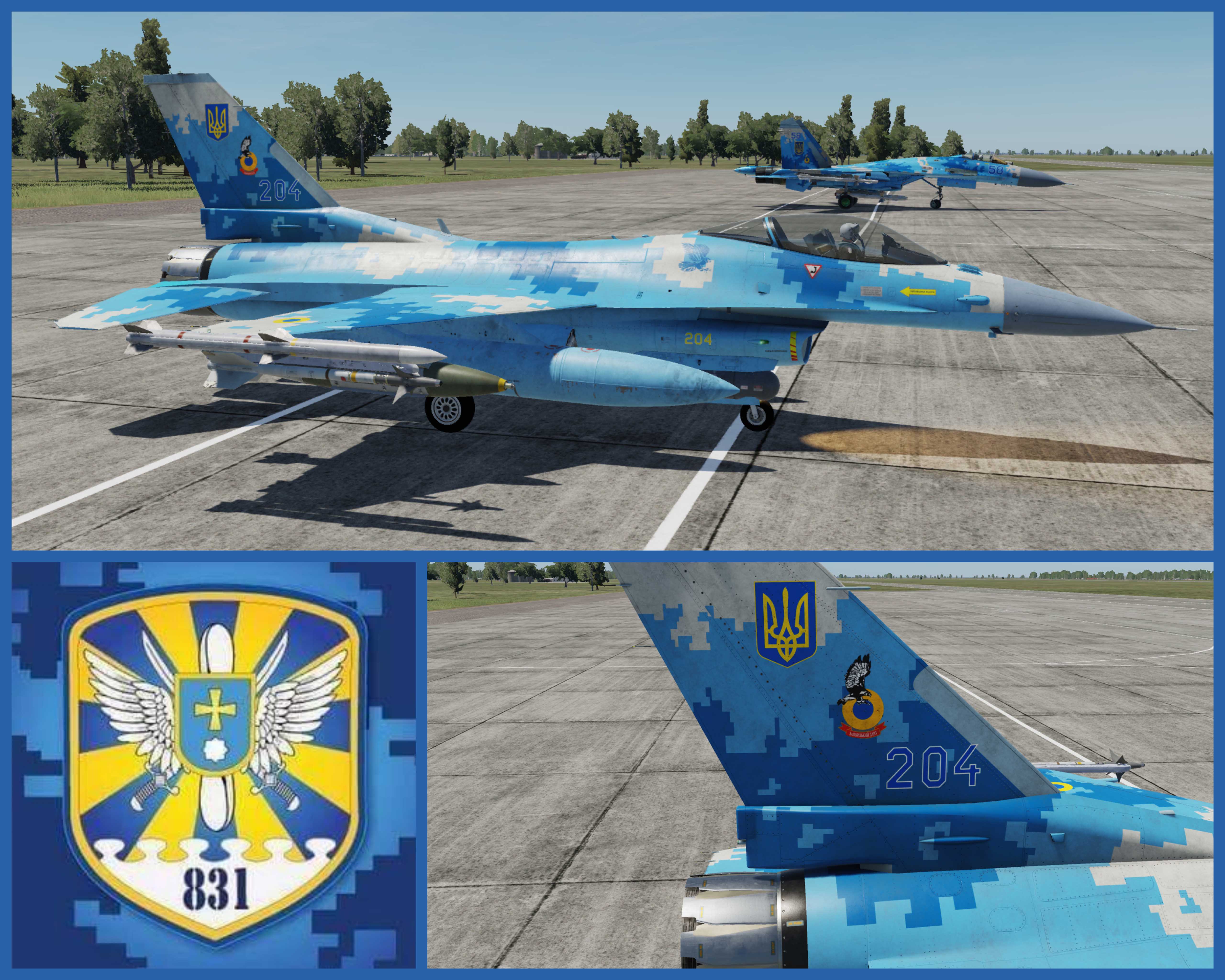 F-16CM - 831st Tactical Aviation Brigade of Ukrainian AF
