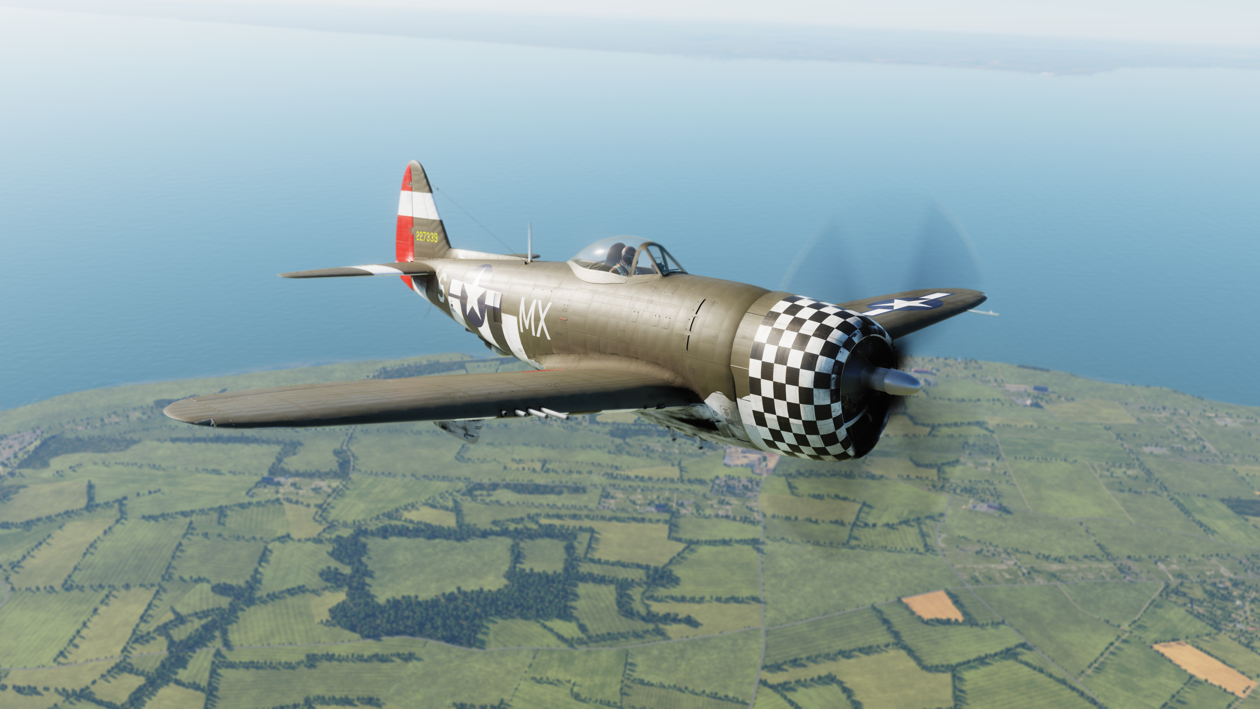 82nd Fighter Squadron, 78th Fighter Group, 42-27339, MX-S, Duxford, 1944