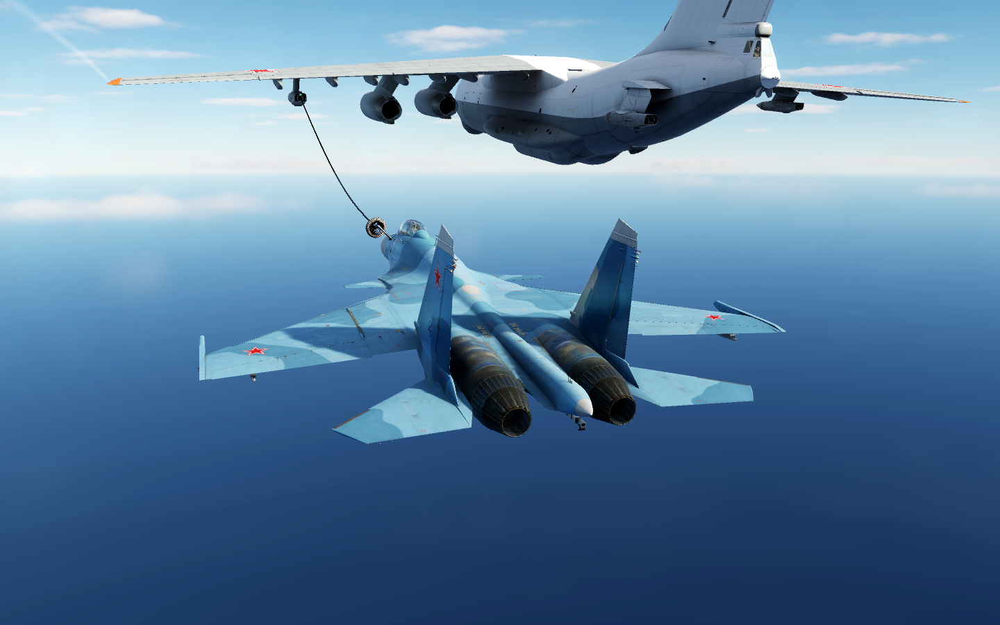 Инструкция, мануал, гайд, по дозаправке Су-33 в воздухе.