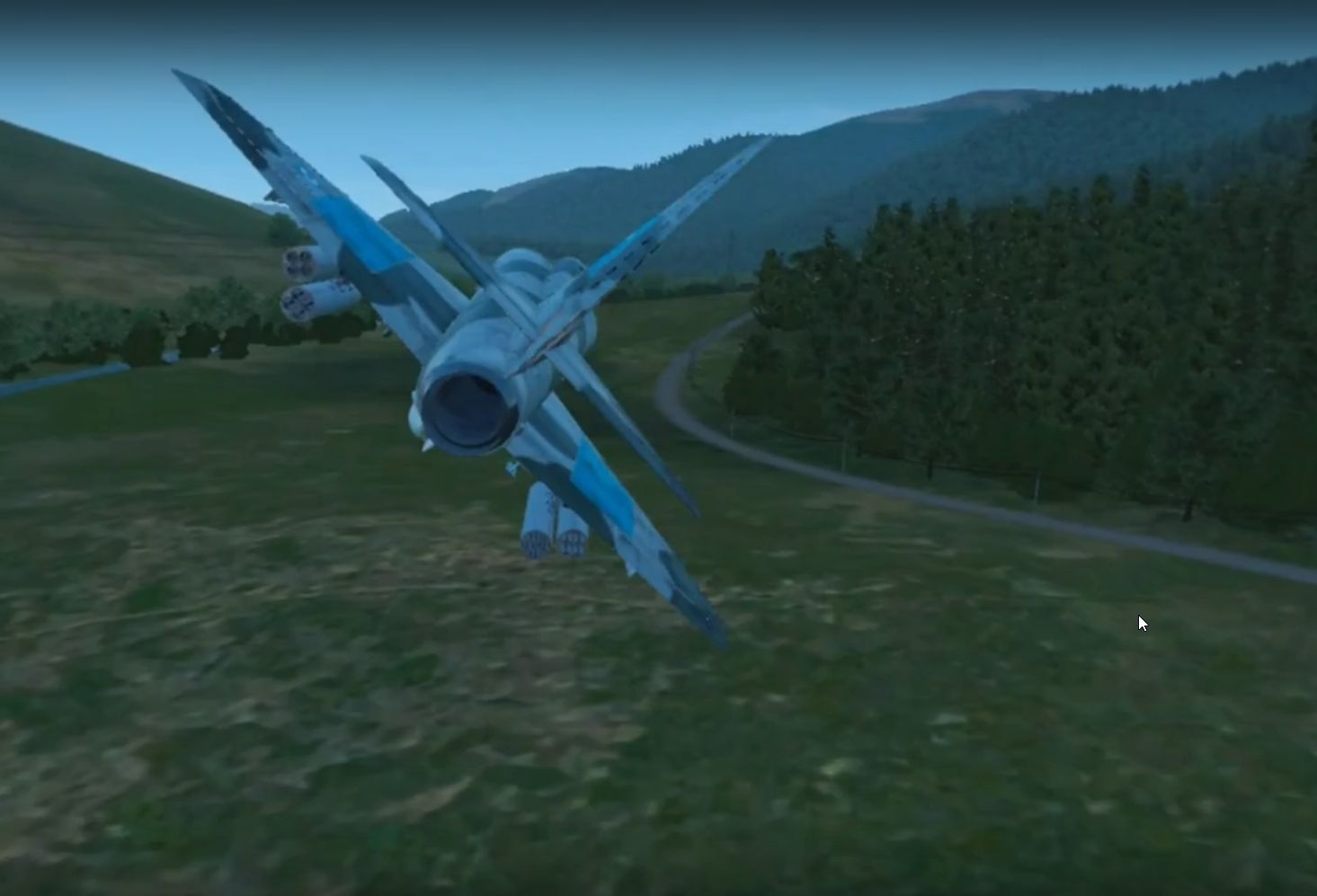 Low-alt anti-ship using rockets and guns (A-4E-C version)