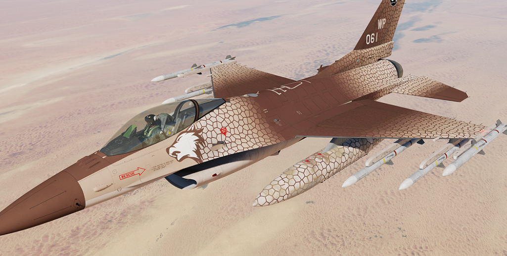 Wolfpack Vintage F-16 Desert