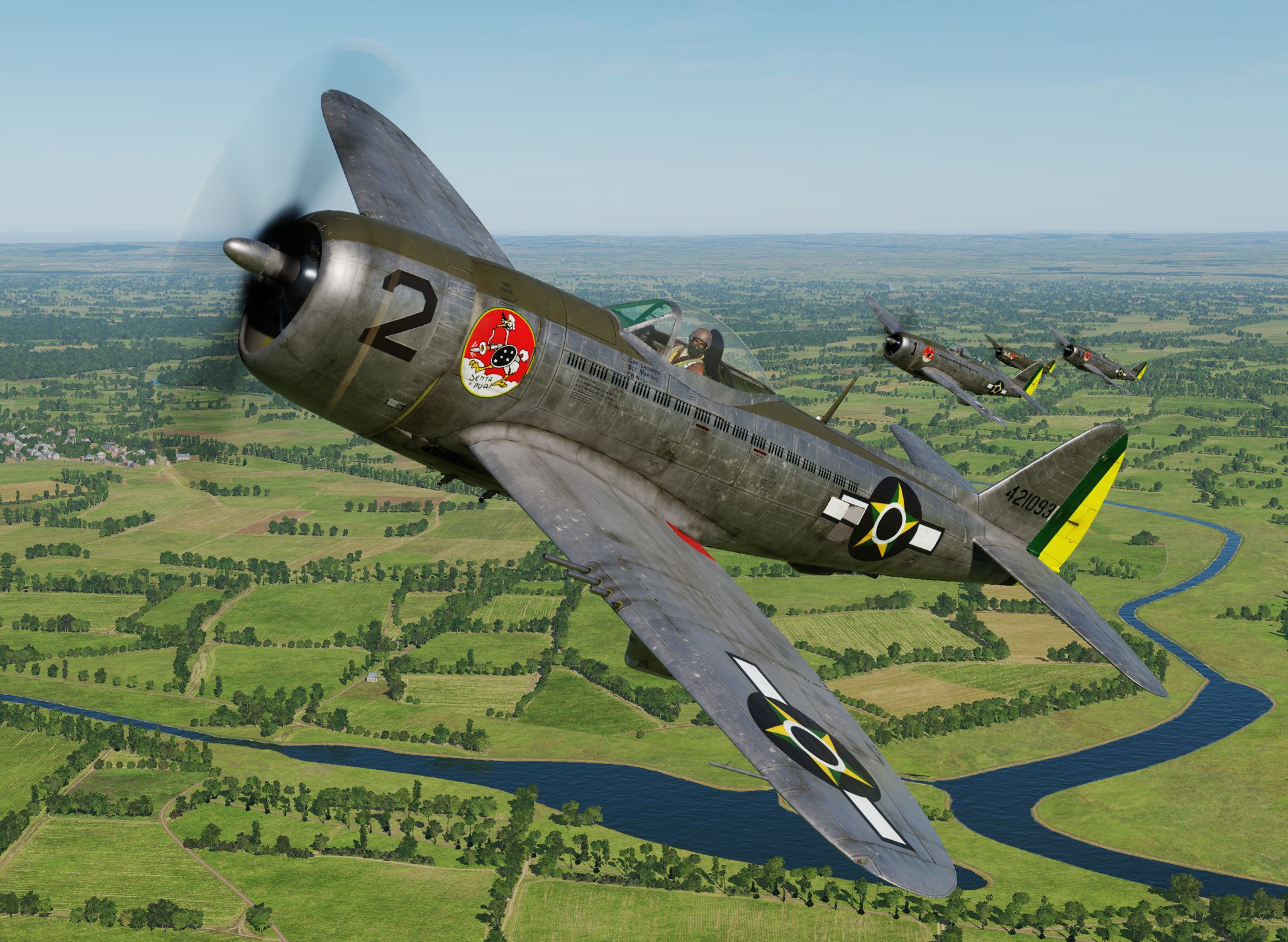 P-47D - 1st Brazilian Fighter Squadron - Jambock 2 - Cap. Lagares and 2nd Lt. Dorneles (update vs 2.2)