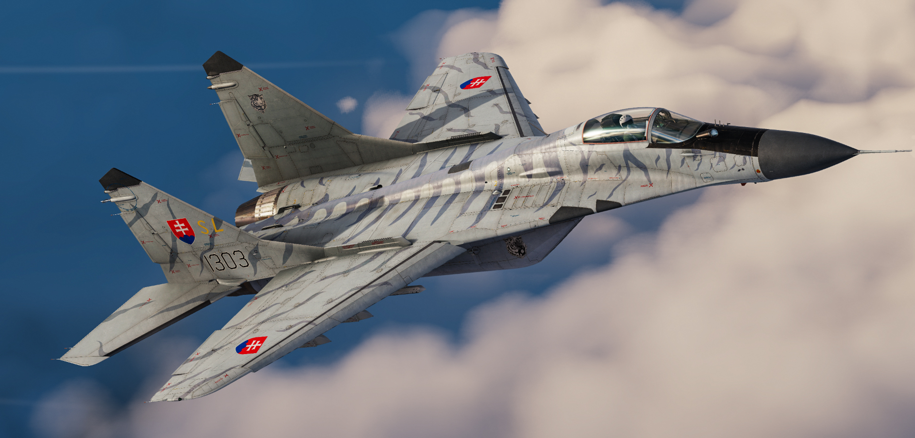 Slovak Air Force MiG-29A (originaly UBS) skin #1303