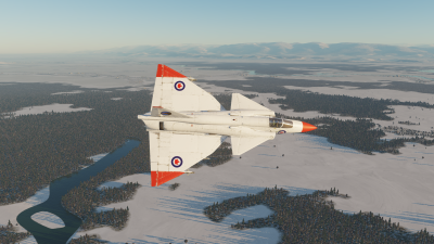 Fictional RCAF Avro Arrow style livery
