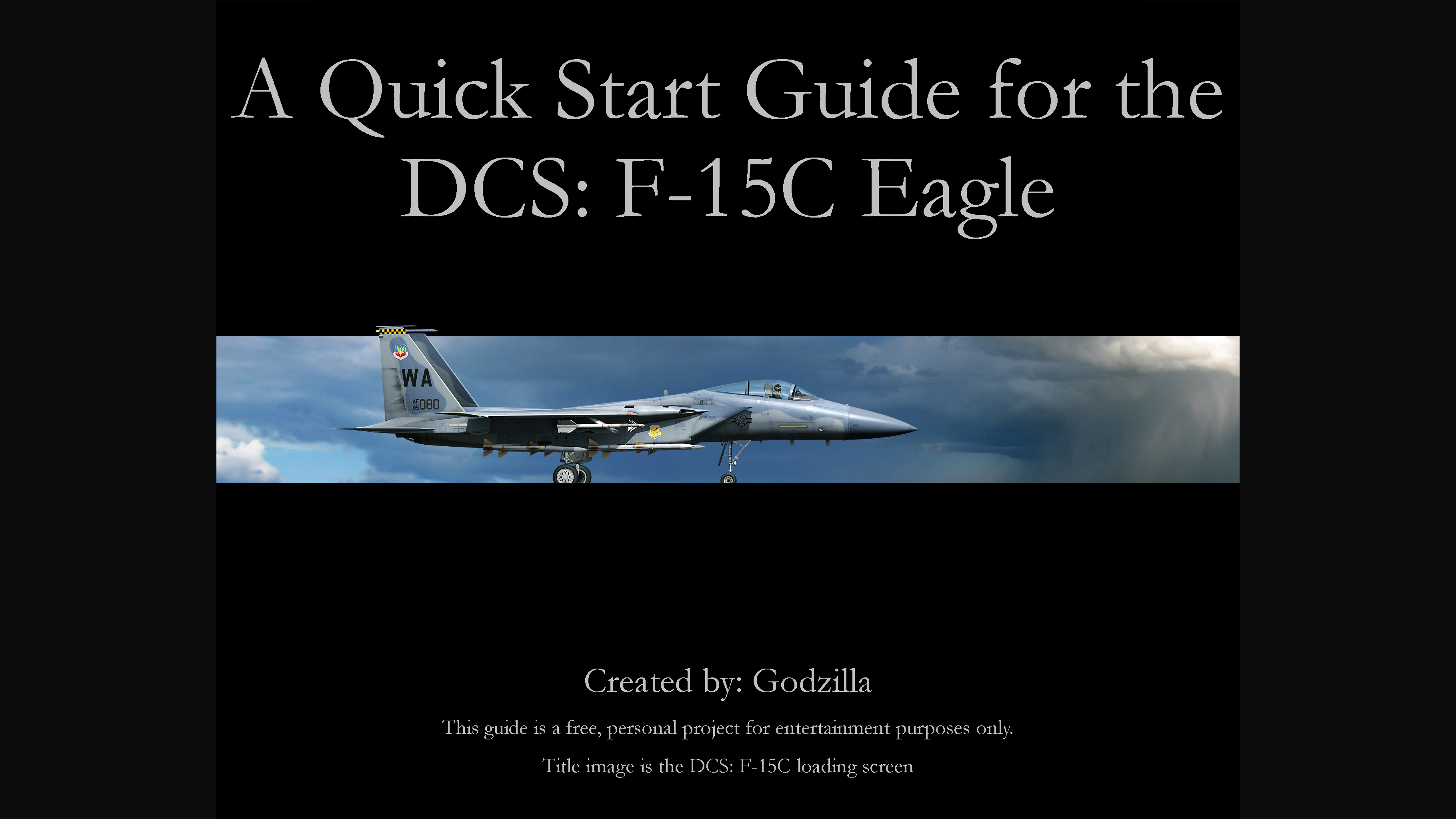 F-15C Quick Start Guide