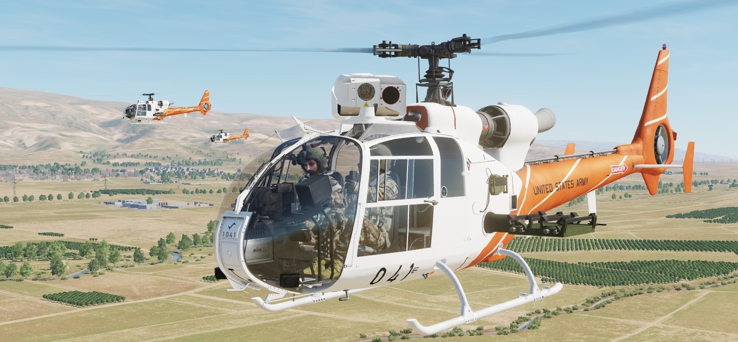 SA342 Gazelle US Army Helicopter Trainer (Fictional)