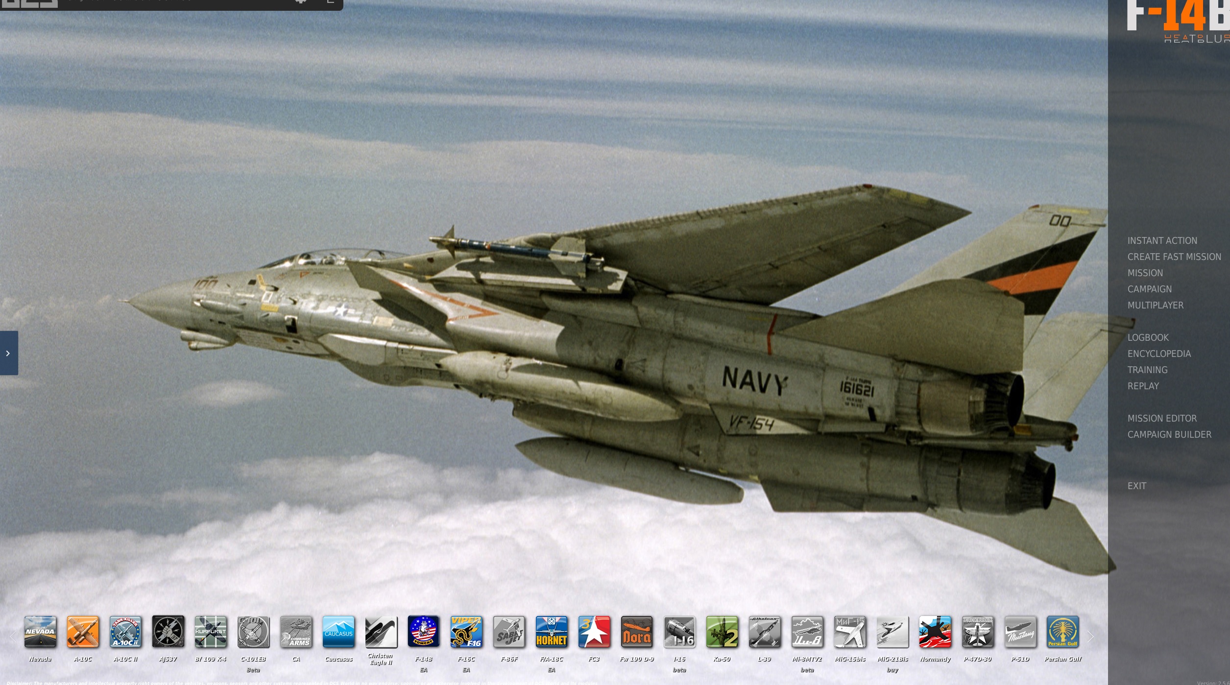 F-14 Menu Wallpaper (VF-154)