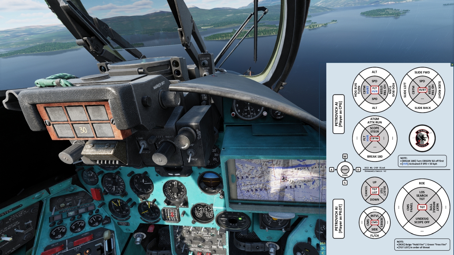 KNEEBOARD Reference for Mi24P Hind PETROVICH AI (v2, 12Oct2022)