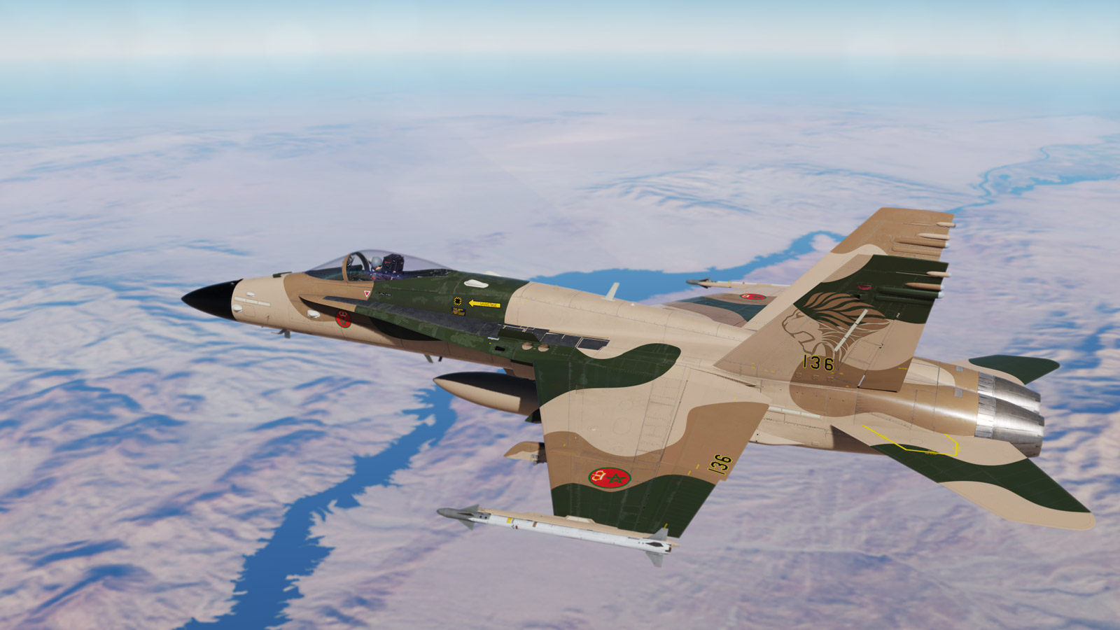 FA-18C - Atlas Lions Skin - Moroccan RAF