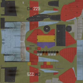 Texture template for I-16 model