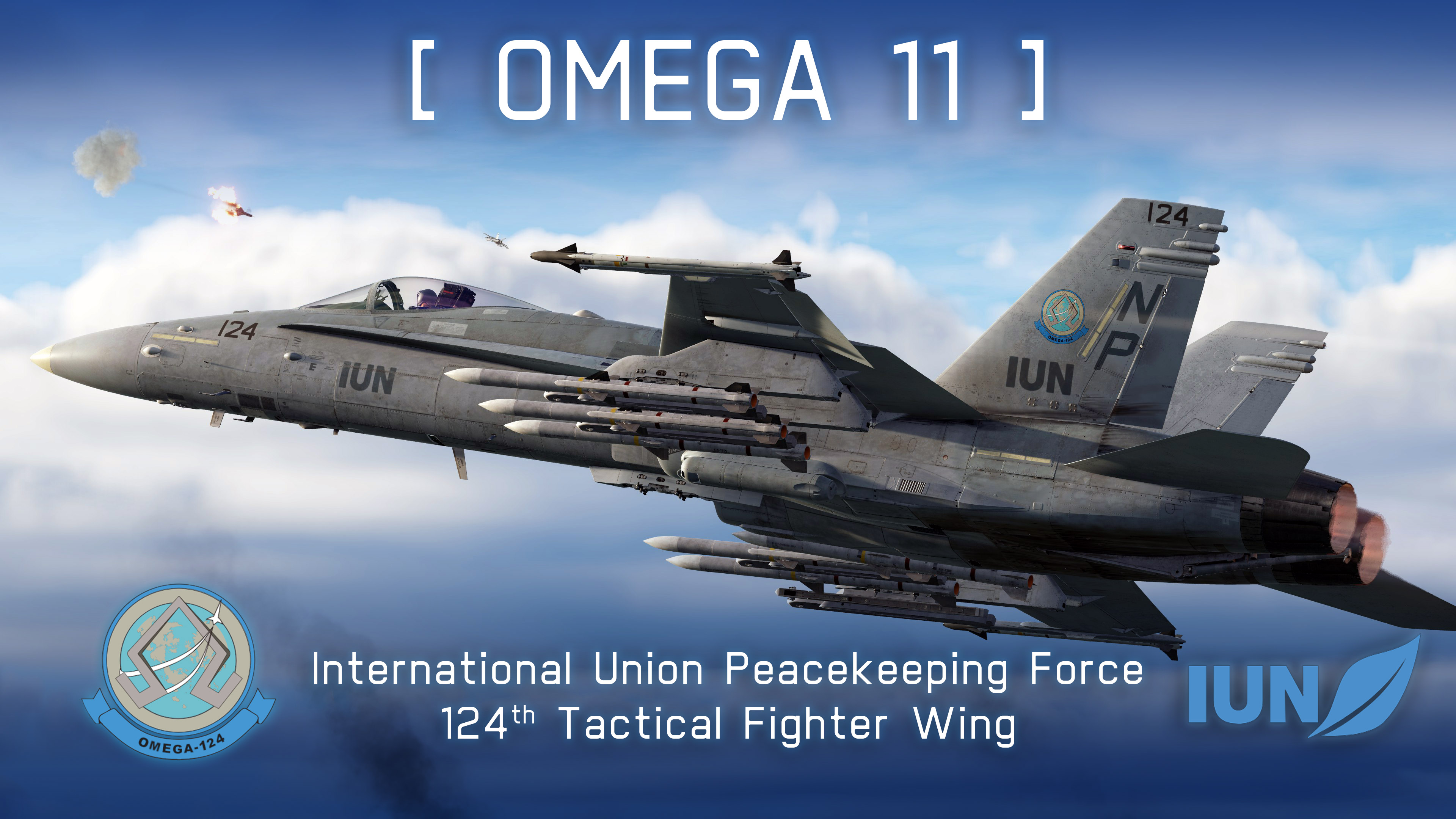"Omega 11" – F/A-18C, 124th Tactical Fighter Wing, IUN-PKF (Ace Combat 7)