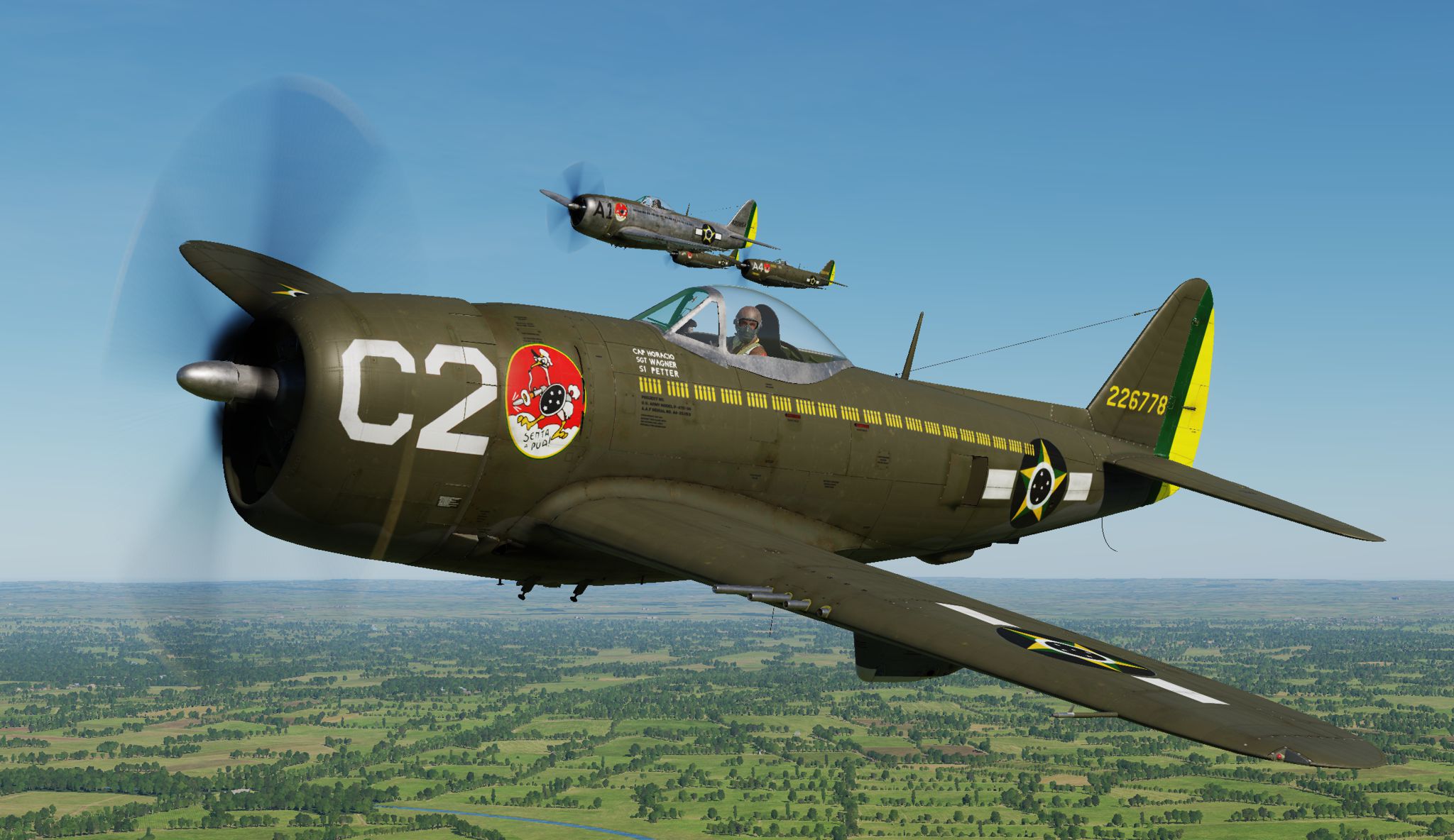 P-47D - 1st Brazilian Ftr Sq-Jambock C2 - 1st Lt Horacio (update vs 2.2)
