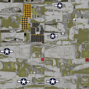 Шаблон текстуры для модели P-47D