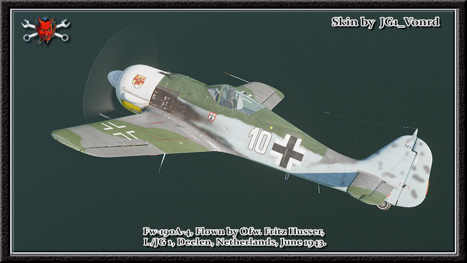 Fw190A-4_Fritz Husser - With and Without Swastika