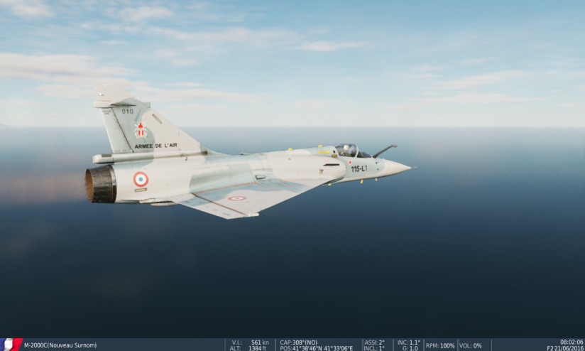 La châsse 1/30 Côte d'Argent, Mirage 2000 C skin