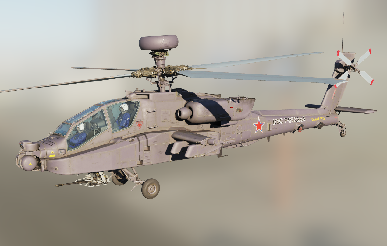 AH-64D Russian Air Force Gray-Blue (Weathered)