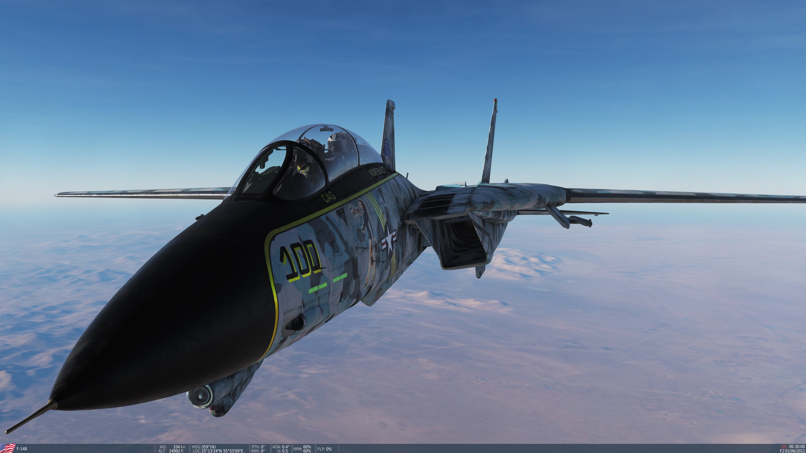 DFA-2 Harbingers Squadron F-14B Aggressor Livery | 100 CAG