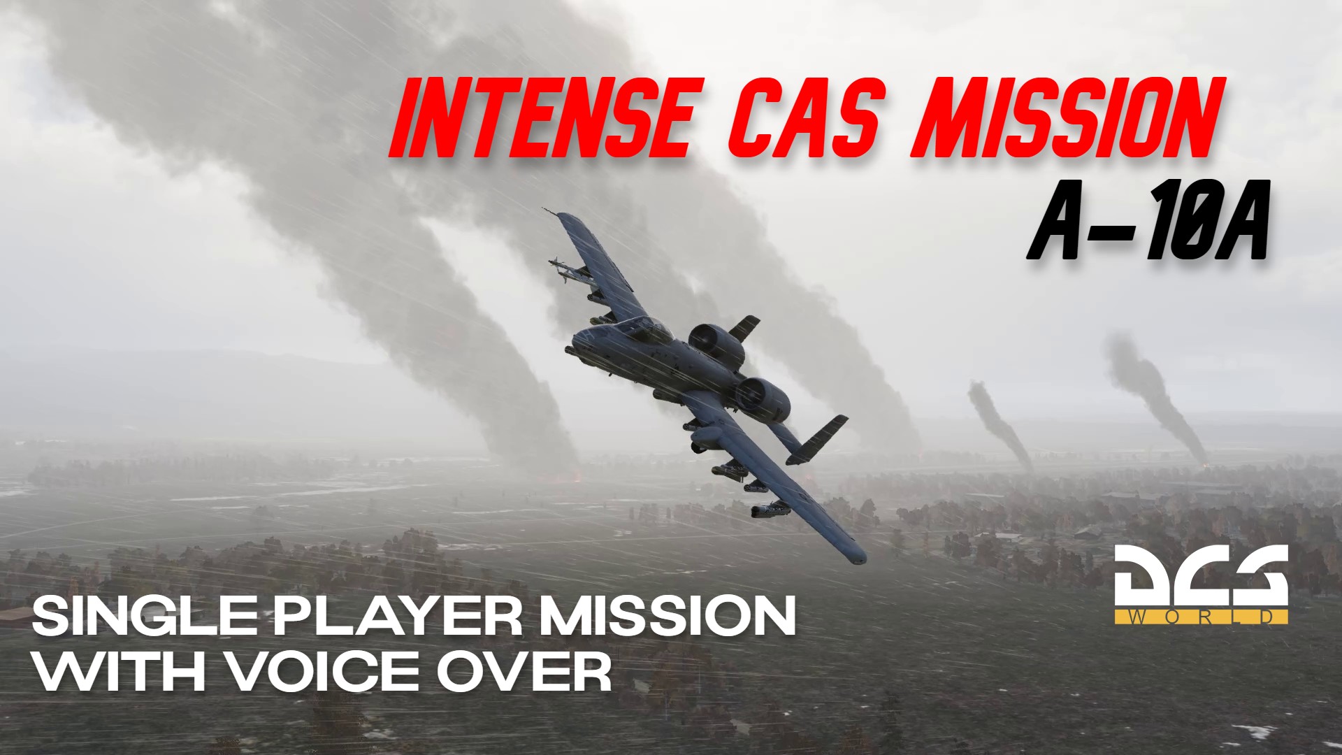 A-10a Intense CAS mission (with voice over)