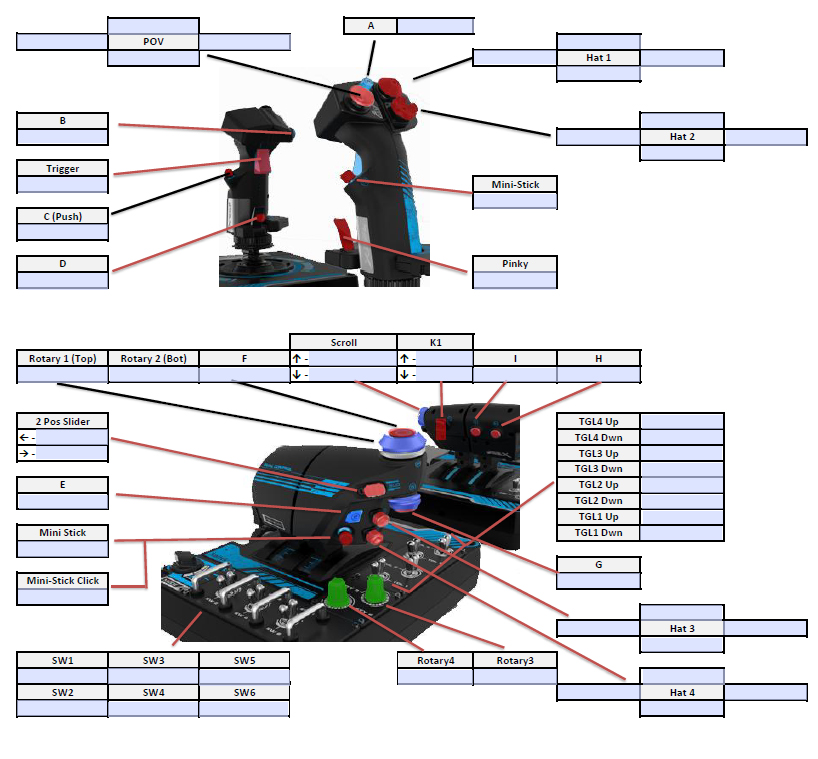 Basic X-56 Button Map Form