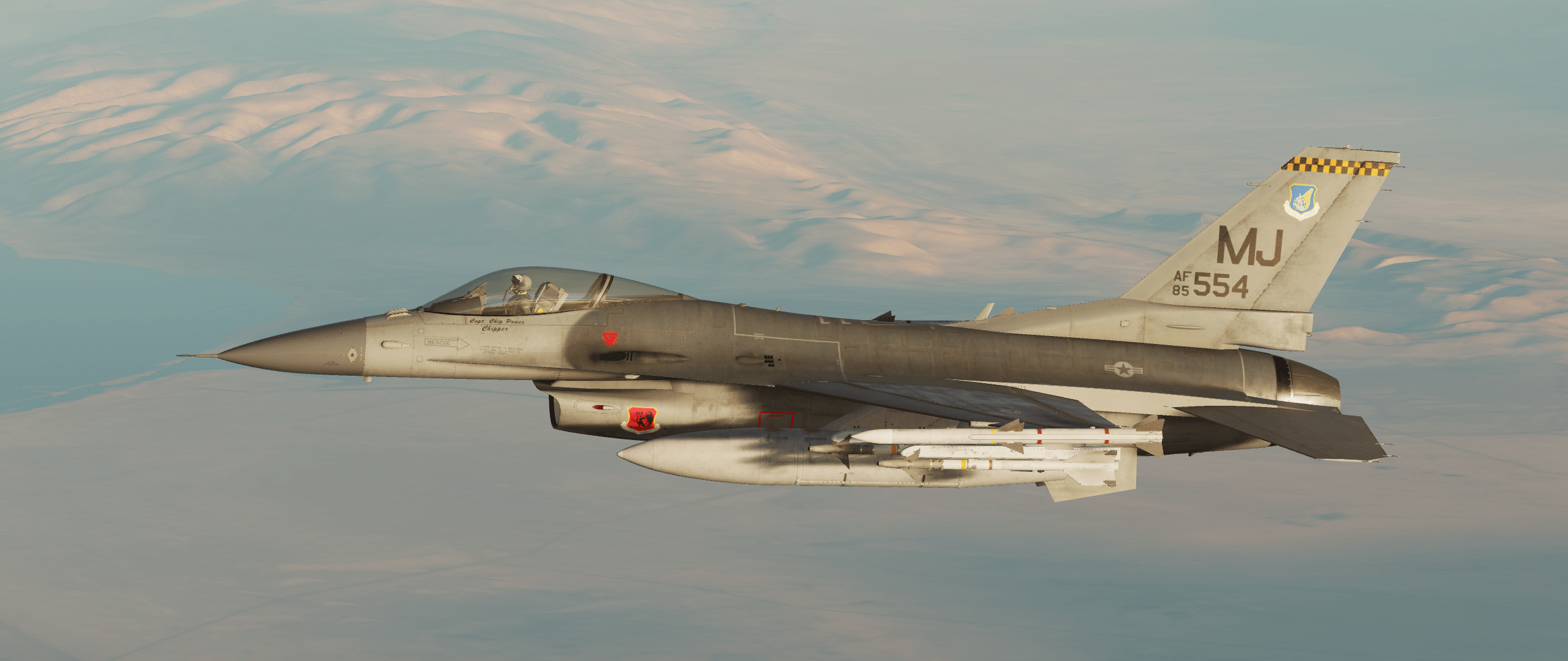 'Chipper' - F-16C Capt Chip Power Samurai Fighter Pilot 432d Wing 