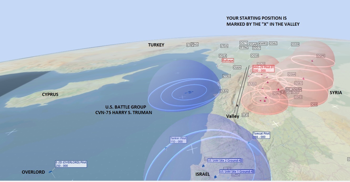 Syria No Fly Zone with Civilian Traffic and Voice-Overs