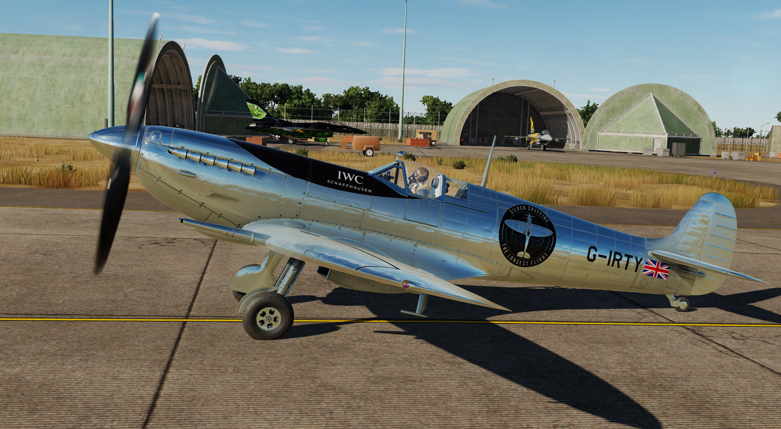 Silver Spitfire G-IRTY