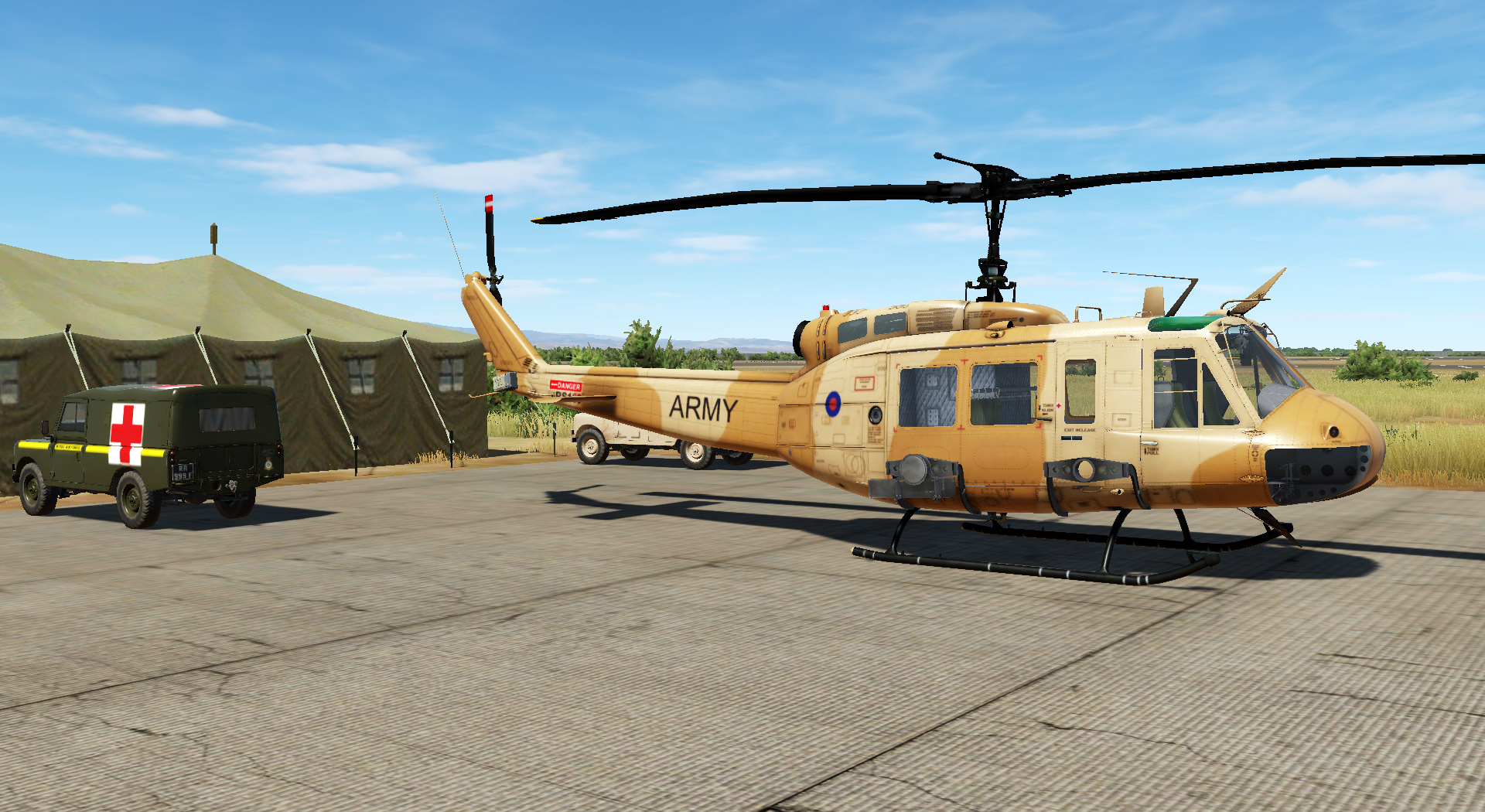 DCS UH1H Huey 5 x Fictional British Liveries (Army, Navy & RAF)