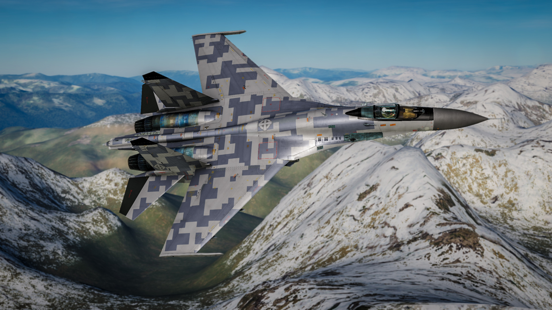 Su-27 Serbian Air Force digital skin fictional