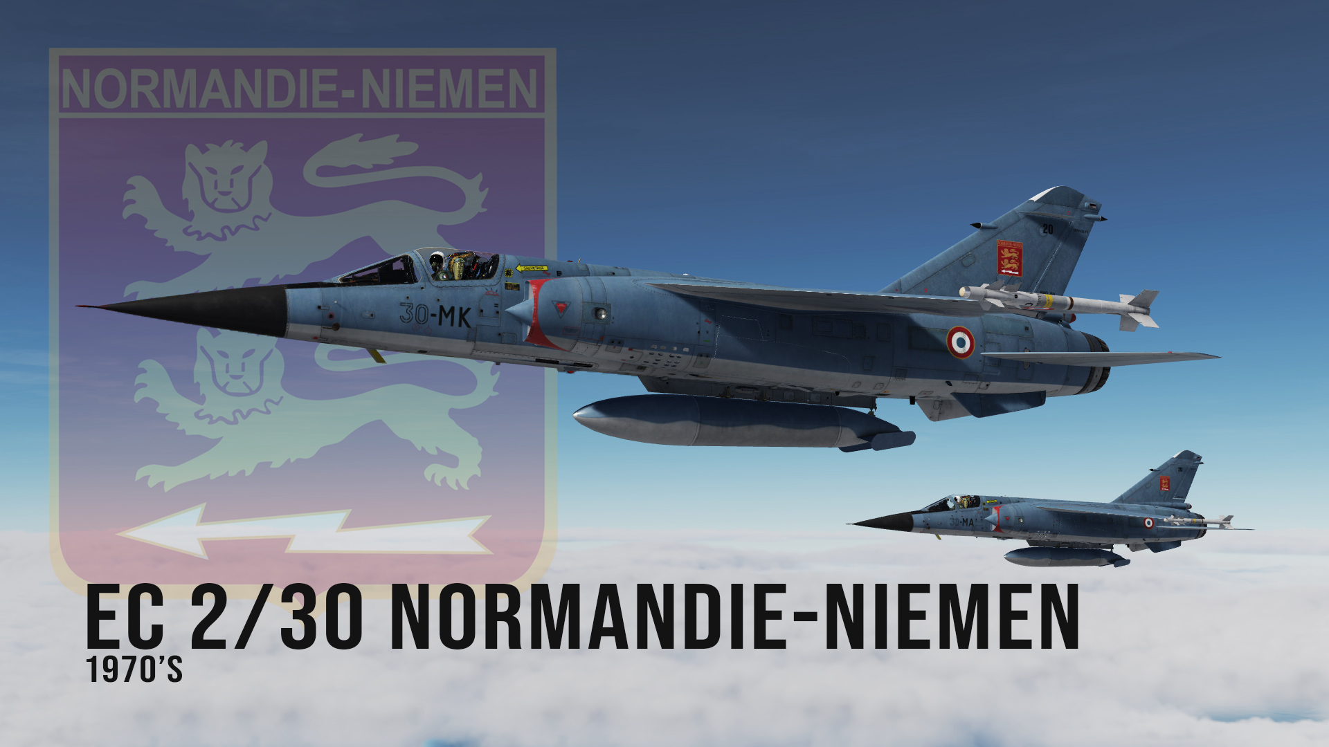 Mirage F-1C, EC 2/30 Normandie-Niemen pack, 1970's V1.1