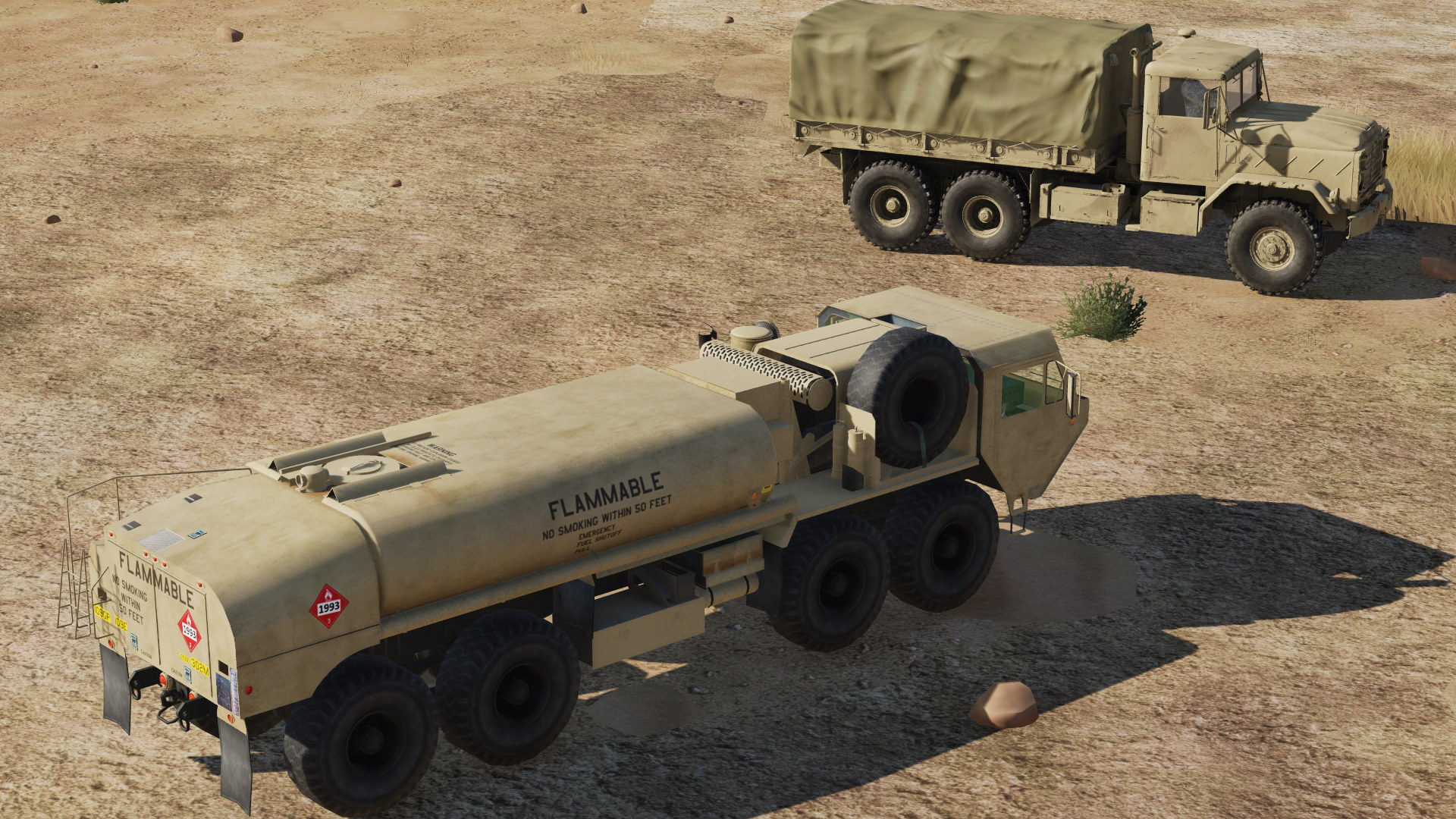 Desert Liveries for M939 Heavy Truck and HEMTT Tanker