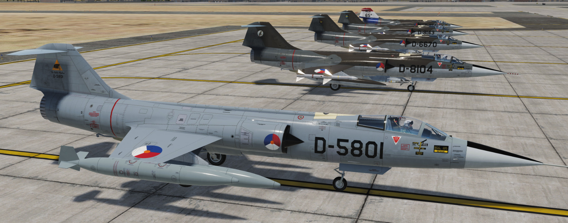 Royal Netherlands Airforce F-104G pack for VSN F-104