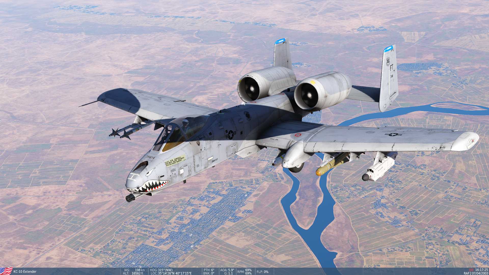 Kim Campbell's A-10A (A-10A s/n 81-0987) Operation Iraqi Freedom, April 2003