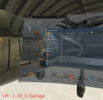 Main menu VR hangar L-39C (Смена Су-27 на L-39 в меню виртуальной реальности).