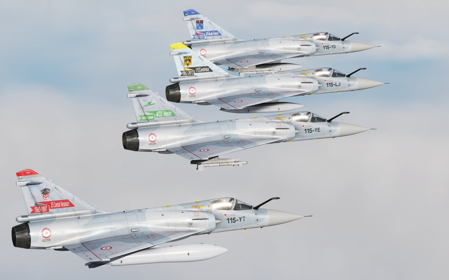 Livrées retrait de service Mirage 2000C RDI