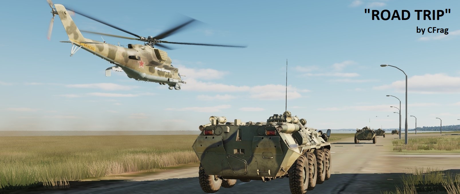 "Road Trip" - Mi-24P HIND Low & Slow Convoy training (1 to 4 players)