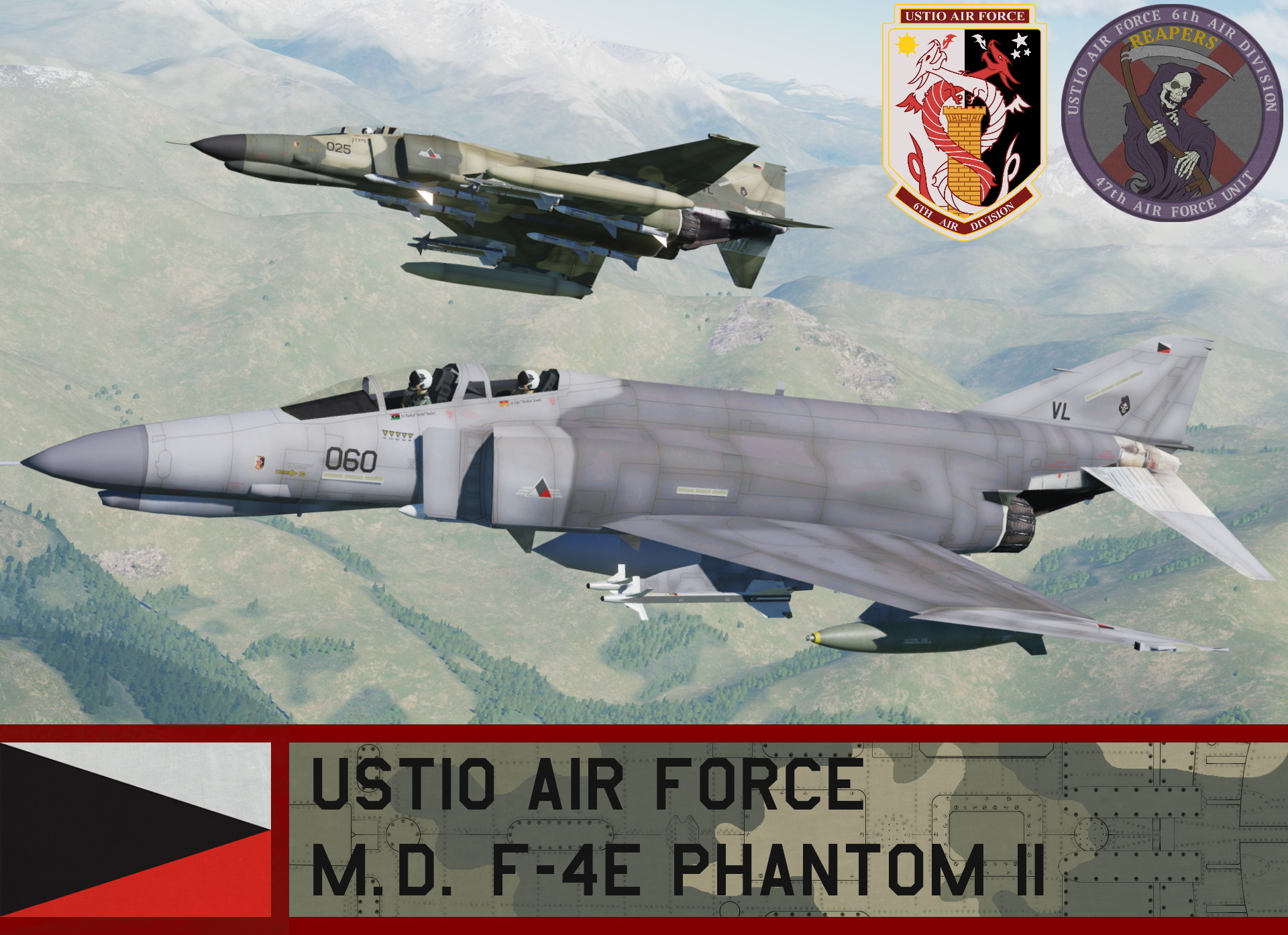 Ustio Air Force F-4E Phantom II - Ace Combat Zero (47th AFU)