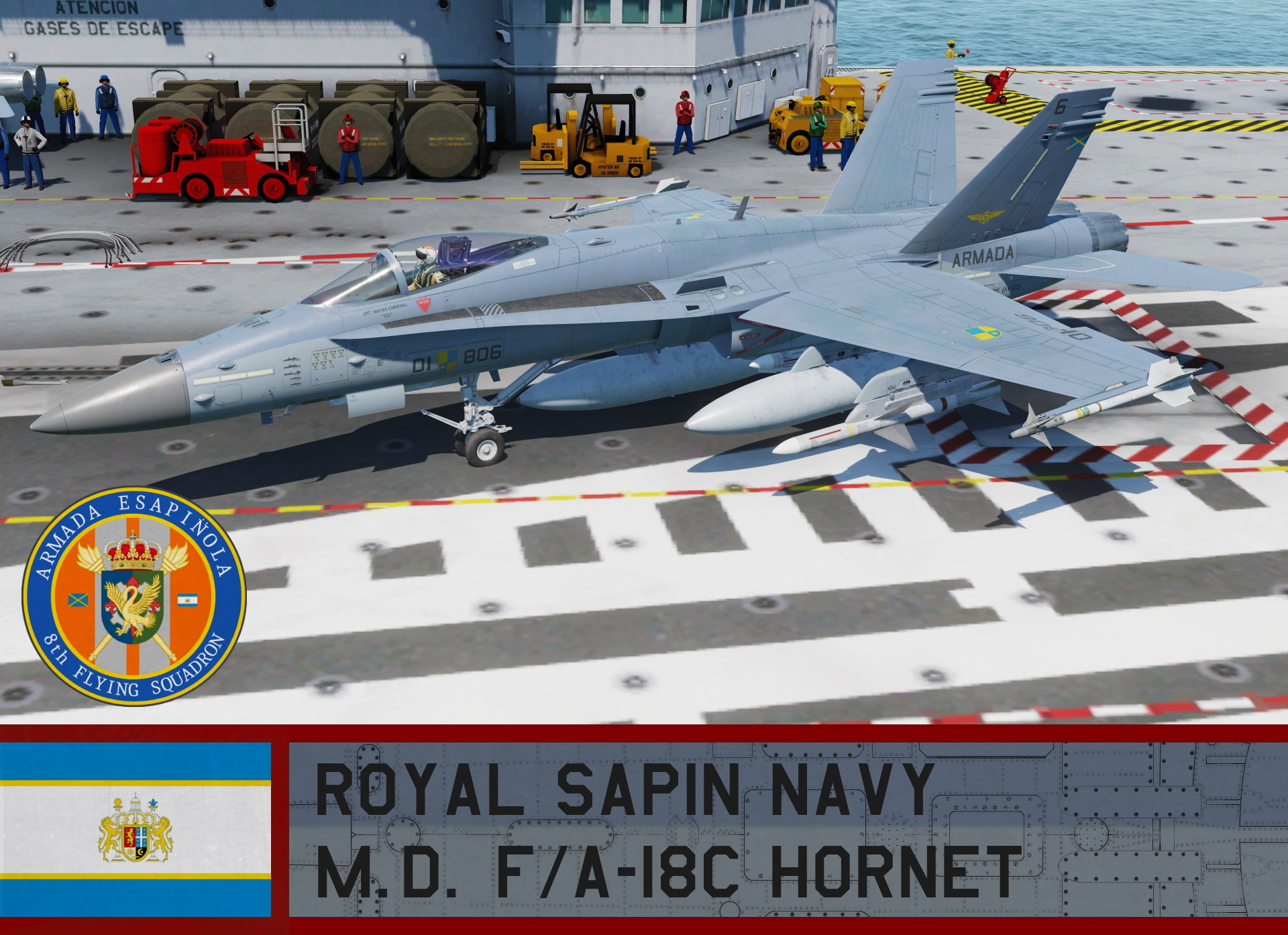 Royal Sapin Navy F/A-18C Hornet- Ace Combat Zero (8th FS) *UPDATED*