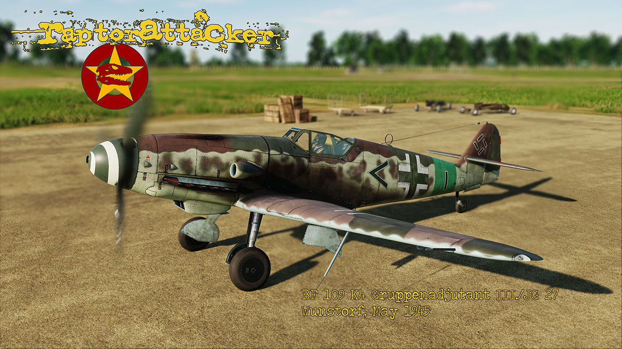 BF-109 K4 - Gruppenadjutant III-JG27 Wunstorf May 45