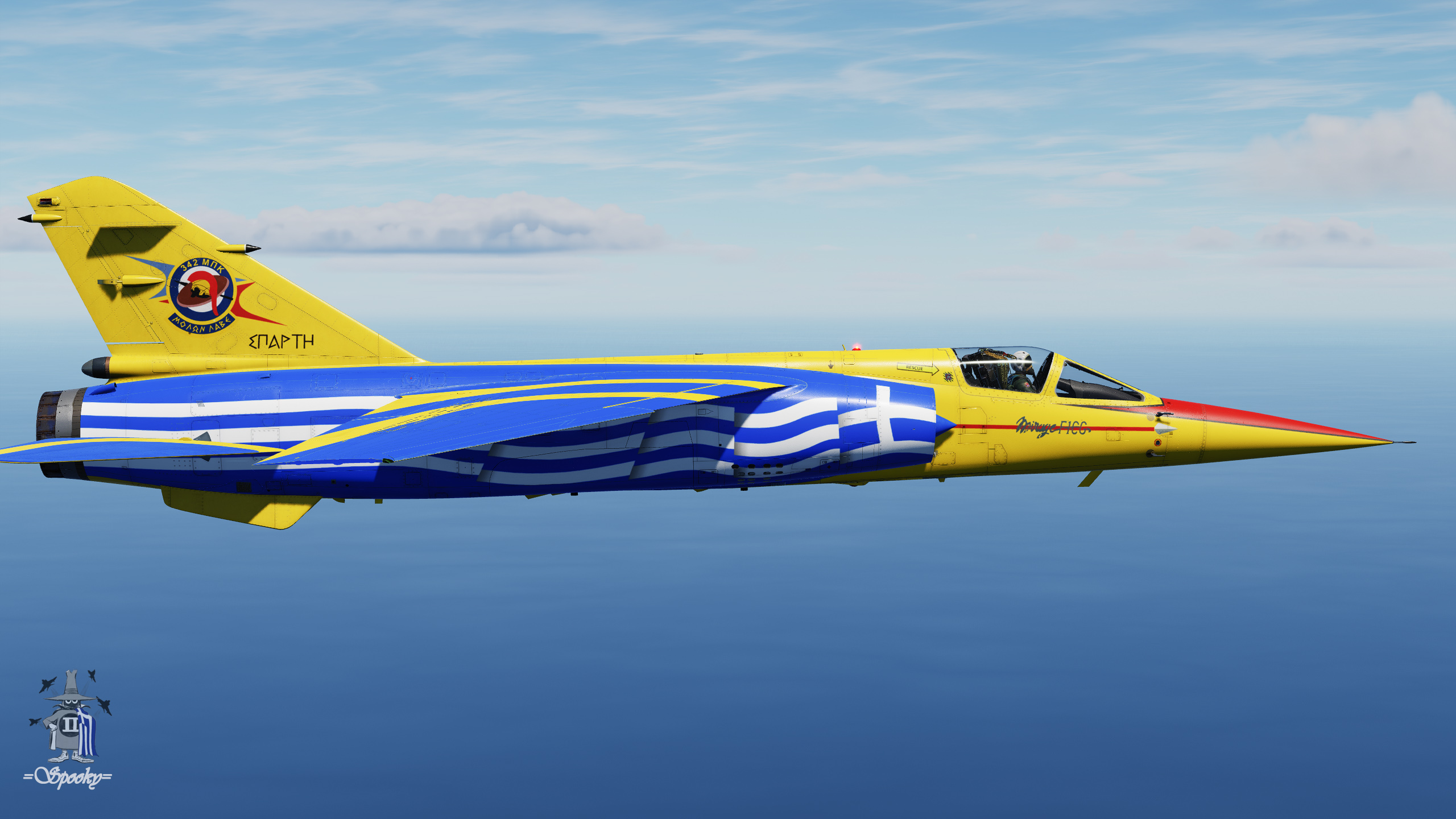 Hellenic Air Force Mirage F-1CG 342 SQN "SPARTI" 