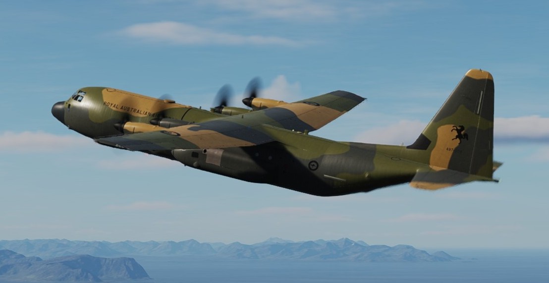 C-130J-30 : RAAF 36 Sqn Camouflage scheme as applied to the C-130H in 2000s