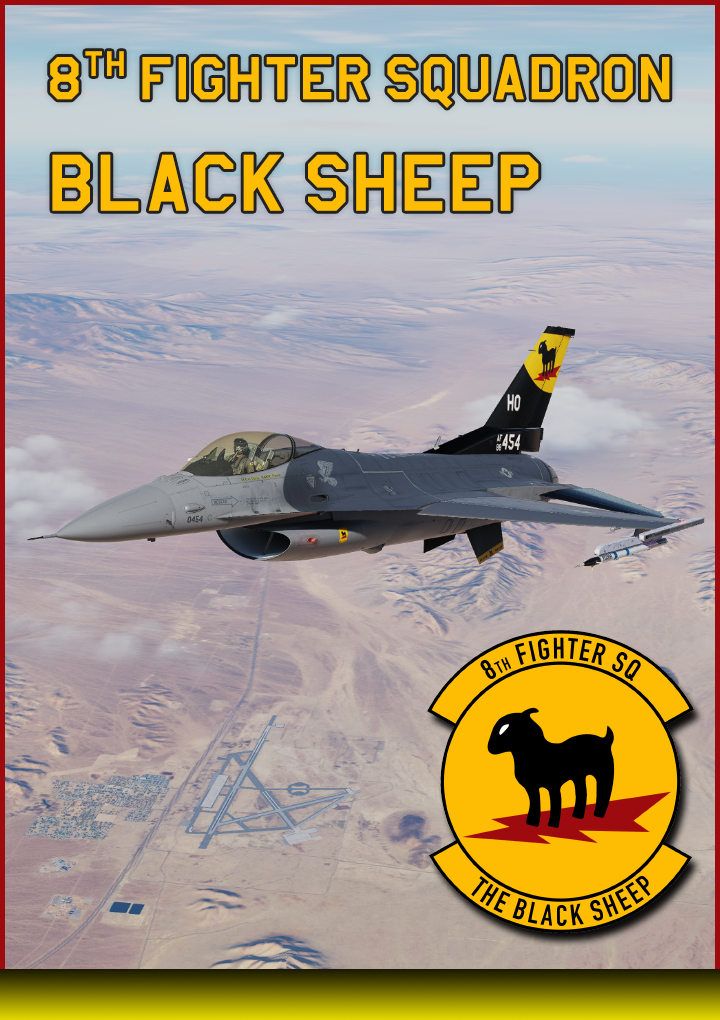 F16C 8th Fighter Squadron "Black Sheep" flagship