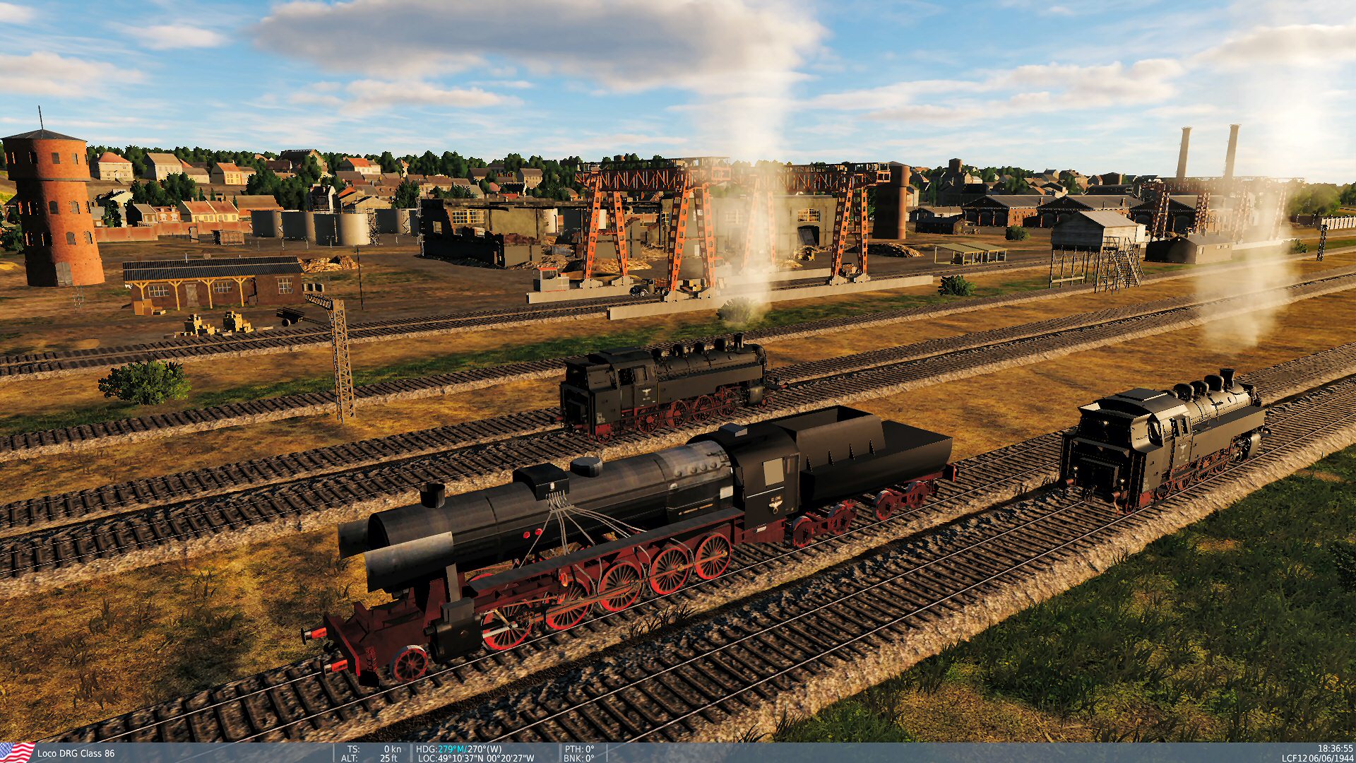 German BR52 2-10-0 Steam Locomotive and Tender