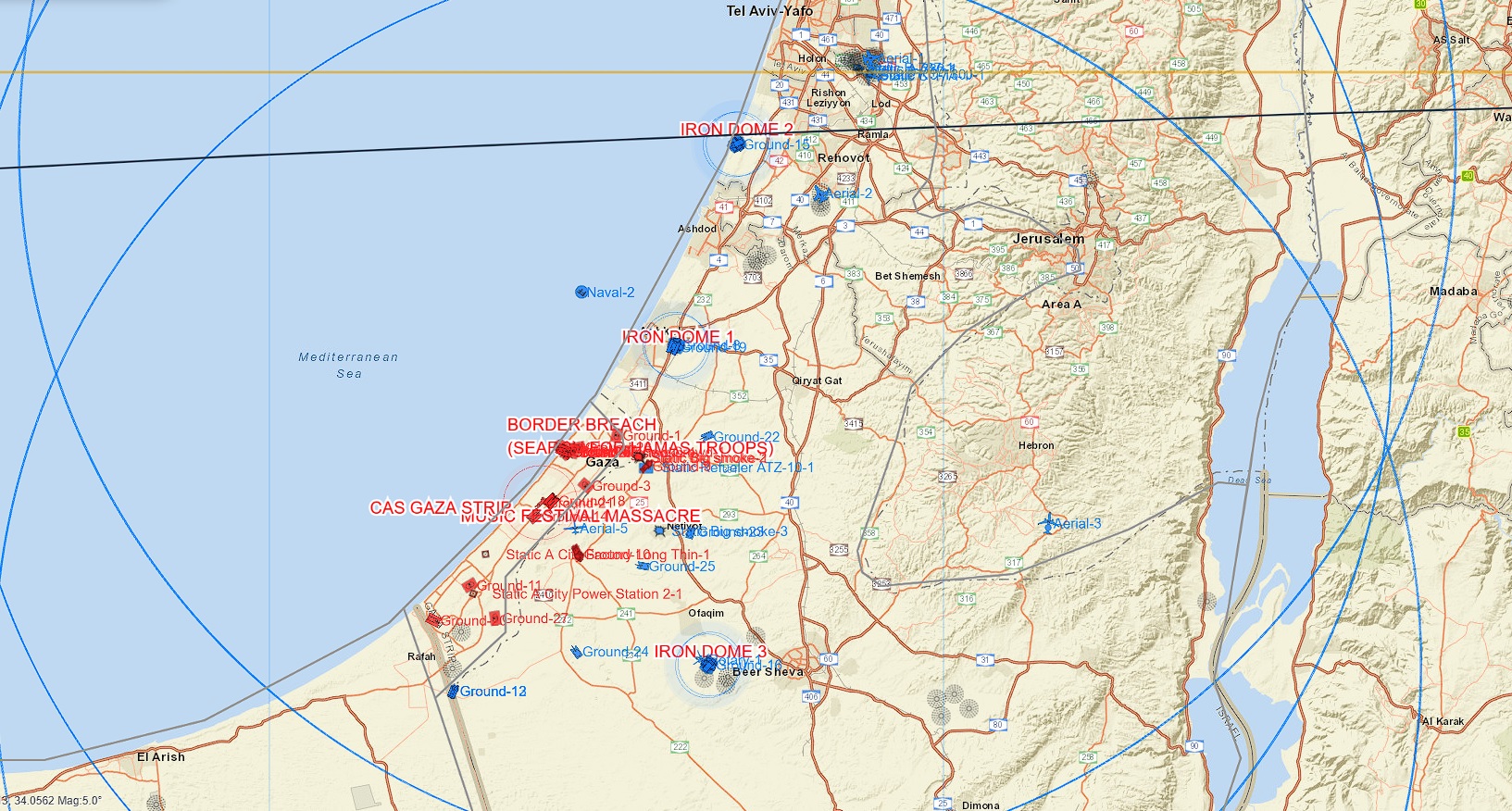[CARRIER ADDED] 2023 Israel–Hamas Conflict | Day One