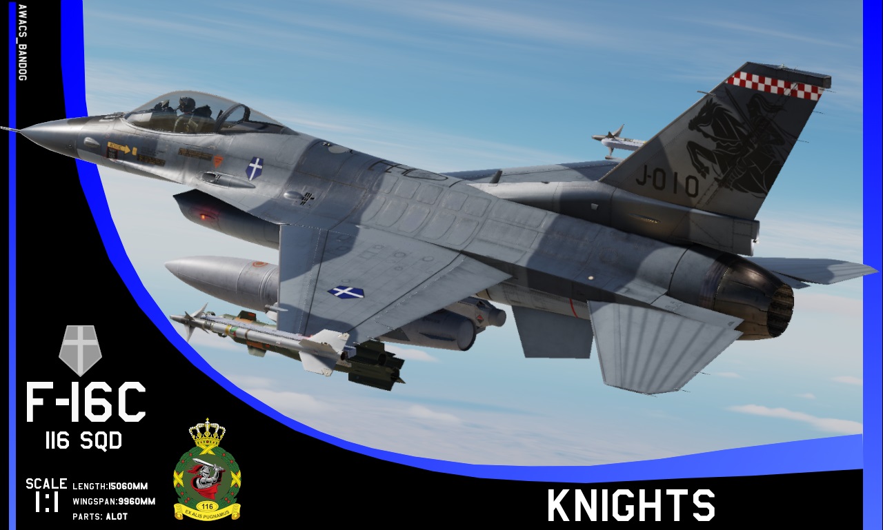 Ace Combat - Royal Nordlands Air Force 116 Squadron "Knights" F-16C