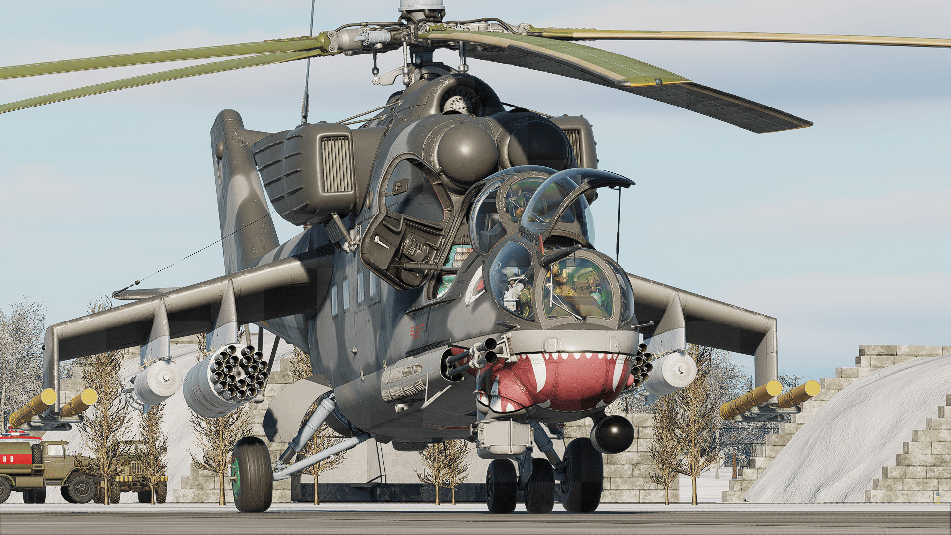 Spetsnaz "Night Hind" Livery (Fictional) | Clean & Weathered Versions | Mi-24P 