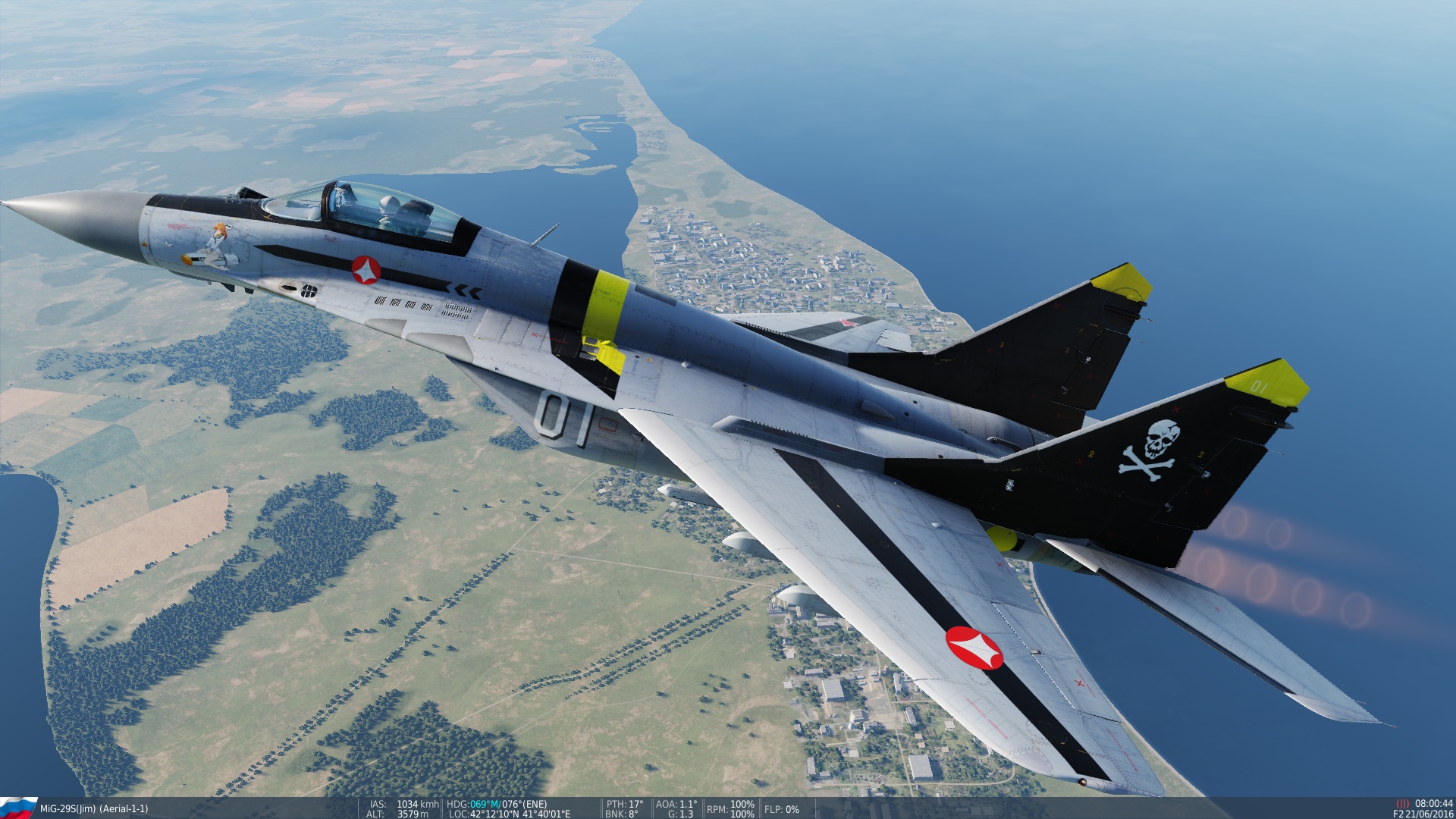 MiG-29C U.N. Spacy Yellow Fictional Livery