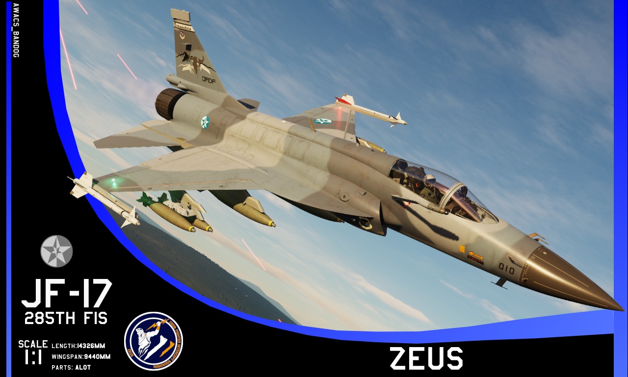 Ace Combat - 285th Fighter Intercept Squadron 'Zeus' Braunstein Air National Guard JF-17