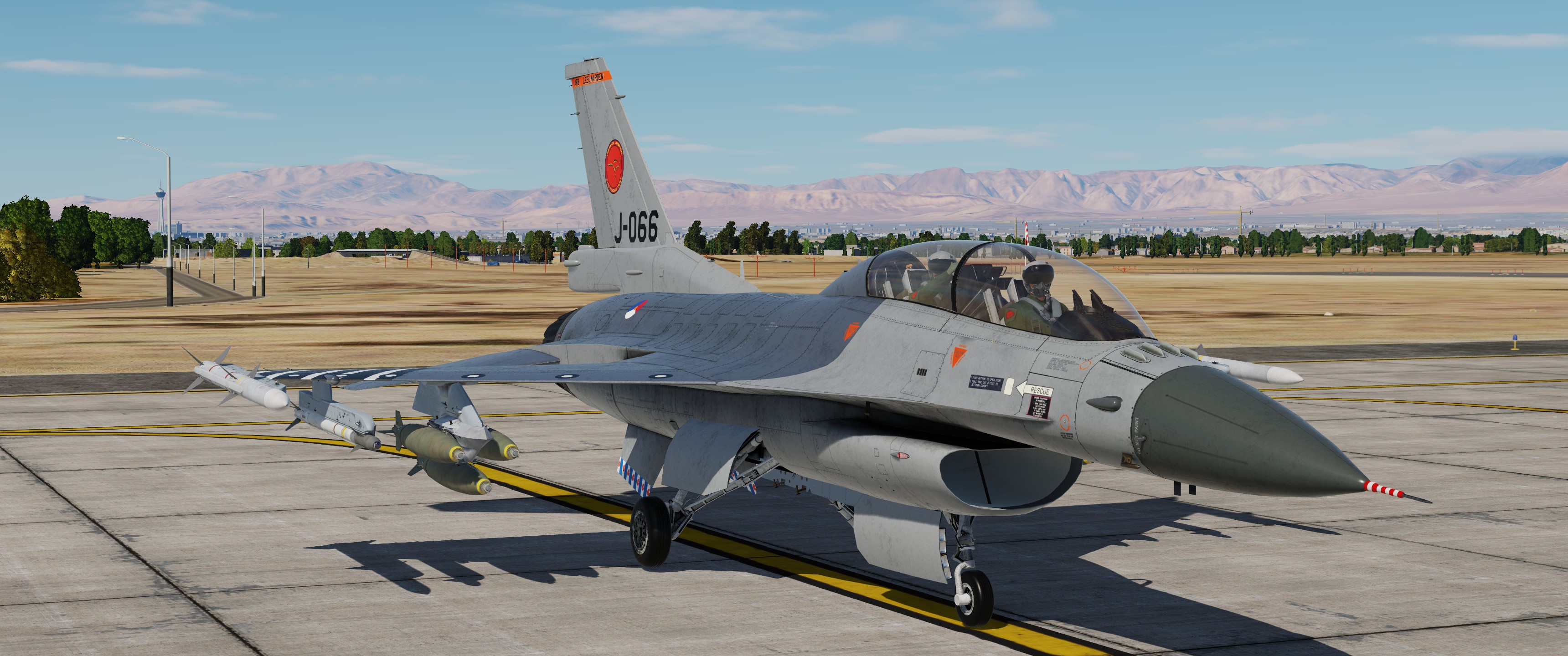 F-16D(BM) SUFA Mod J-066 RNLAF - Orange Jumper. ( updated version )