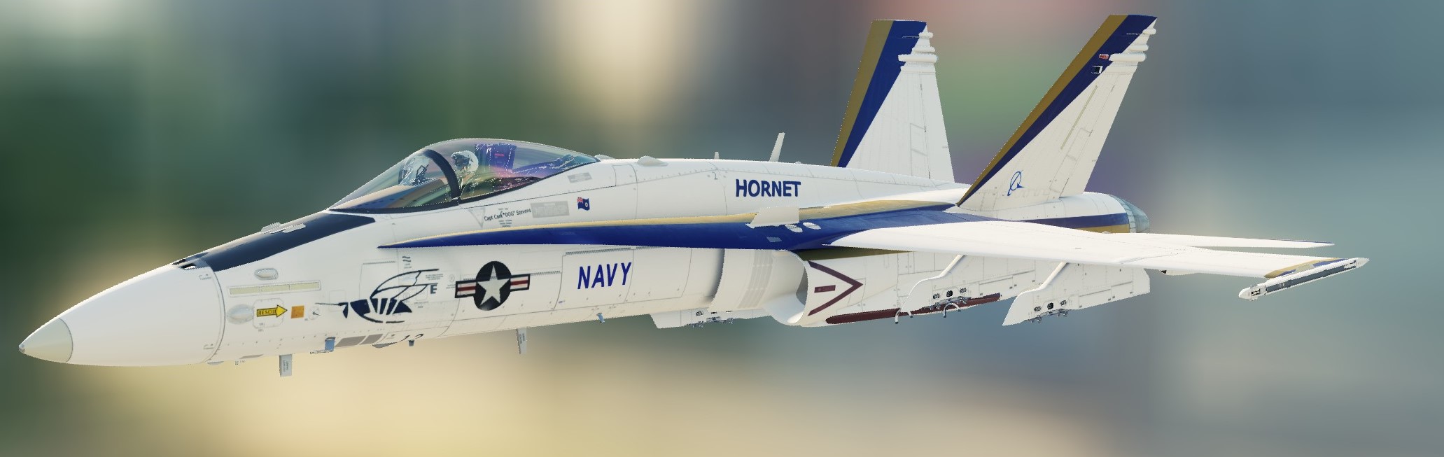 F/A-18 Rollout white paint for F/A-18C