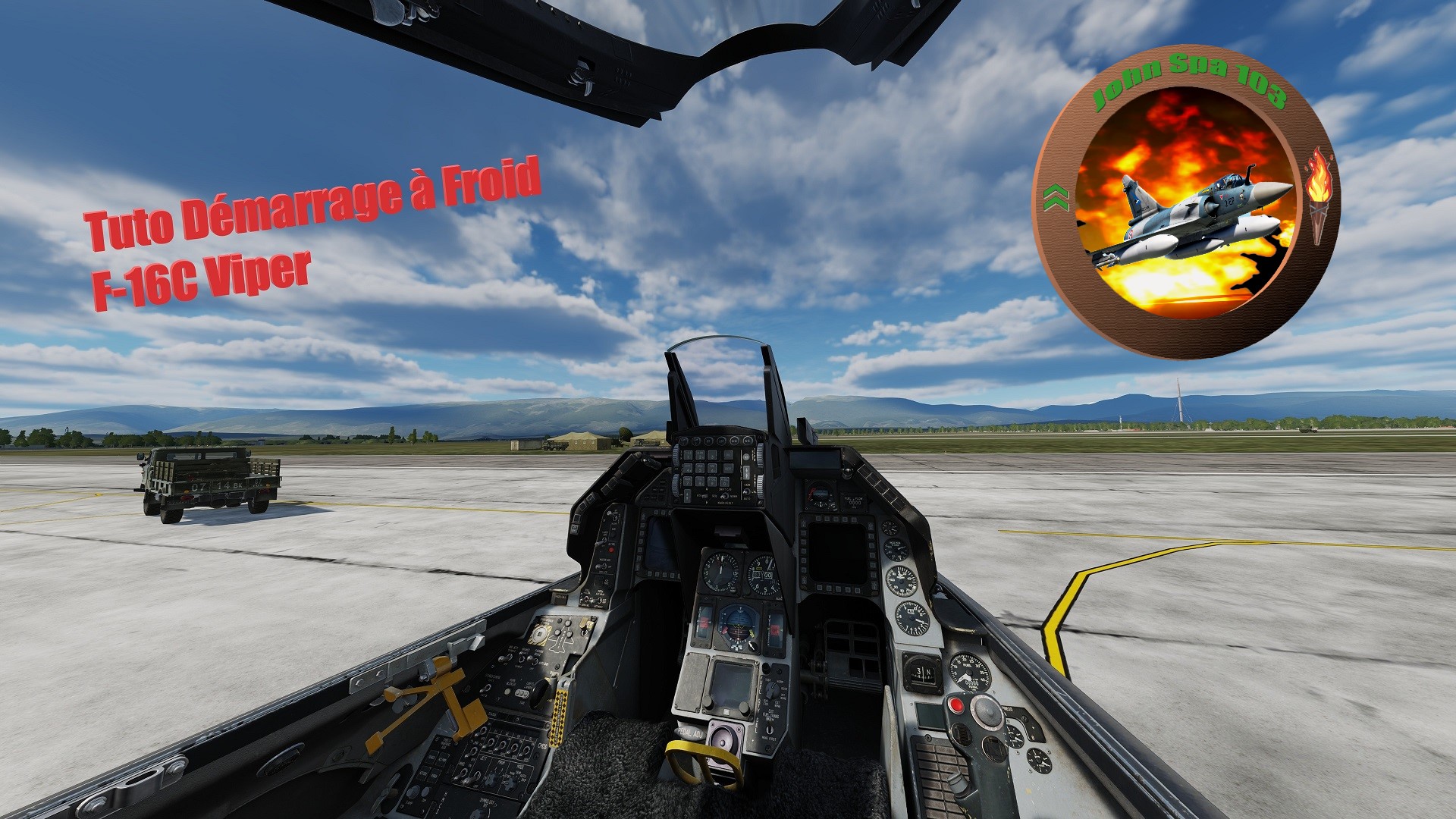 Mission Tutoriel du démarrage à Froid F-16C en Français